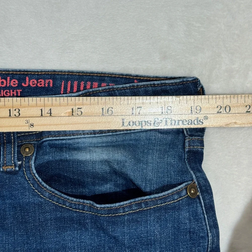 Seven7 Jeans Mens Blue Super Flexible Jean Slim Straight Premium Flex Denim